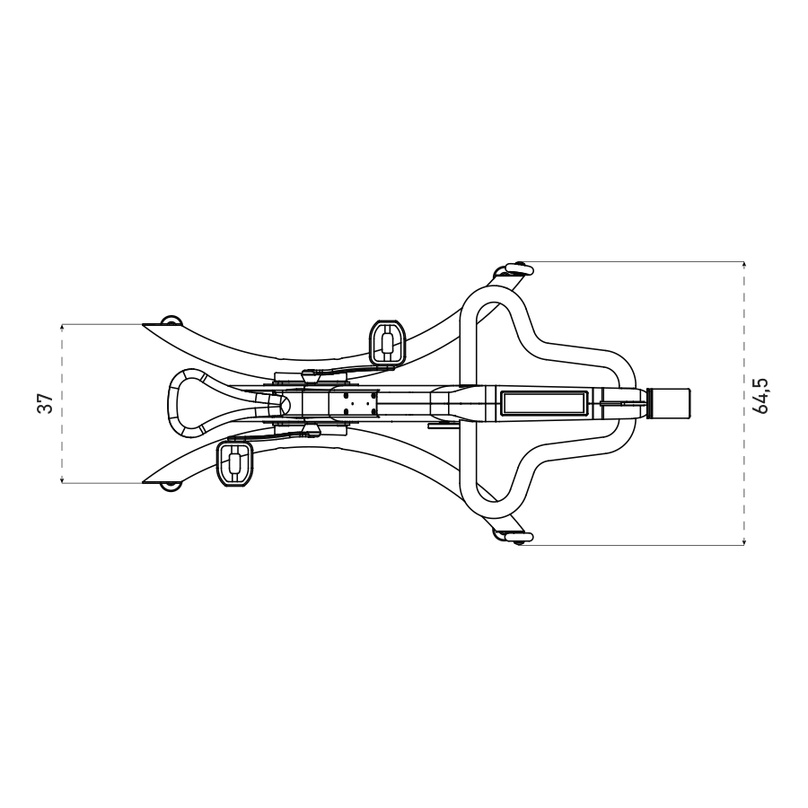 Rotopéd NOHRD Bike V.2 - Čerešňa