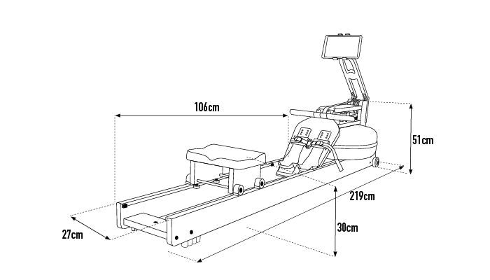 WaterRower SmartRow Performance Ergometer - Veslovací trenažér - Čerešňa