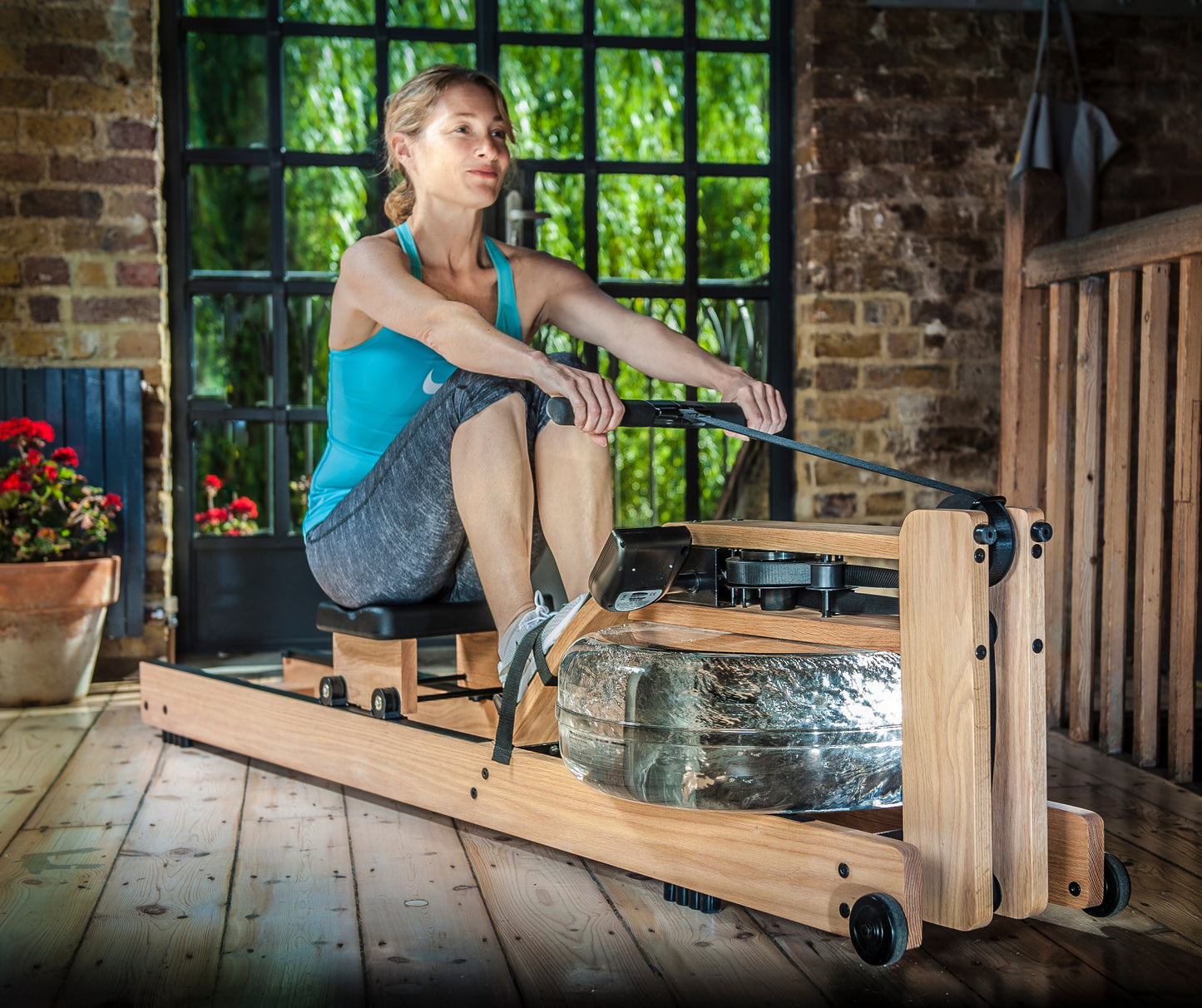 WaterRower S4 Oak - Veslovací trenažér