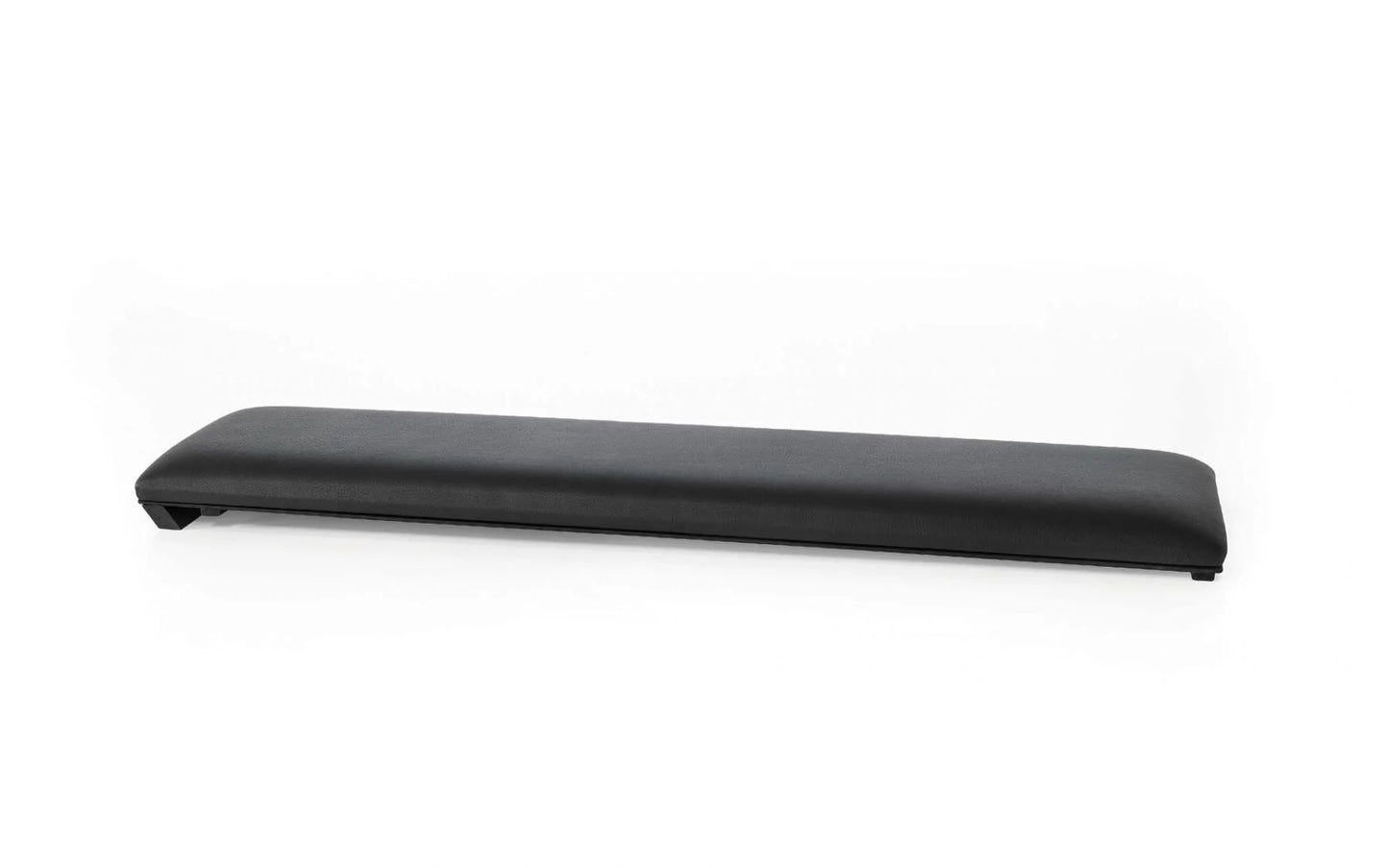 Sklonená lavica WallBars pravá koža čierna