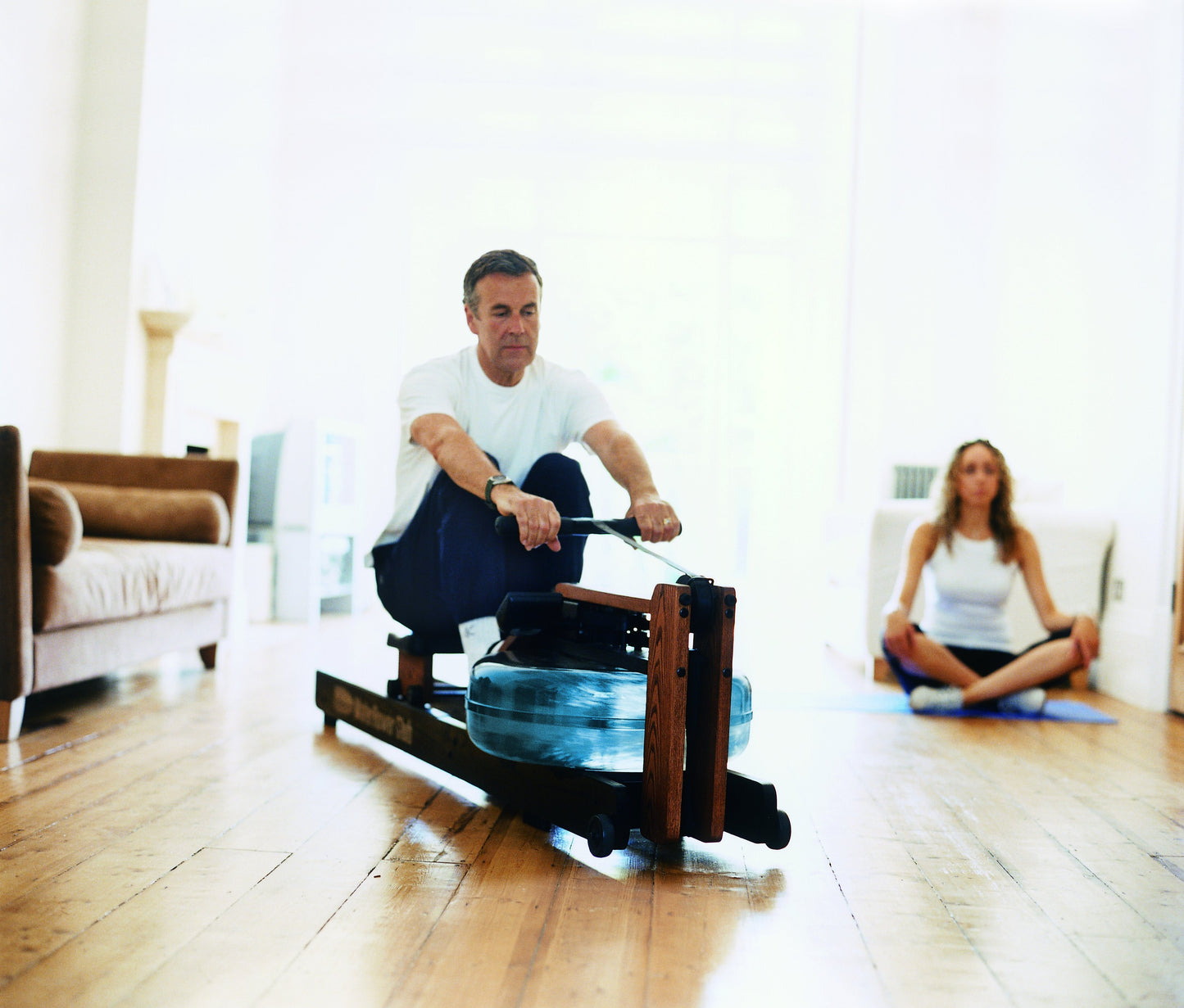 WaterRower S4 Club - Veslovací trenažér
